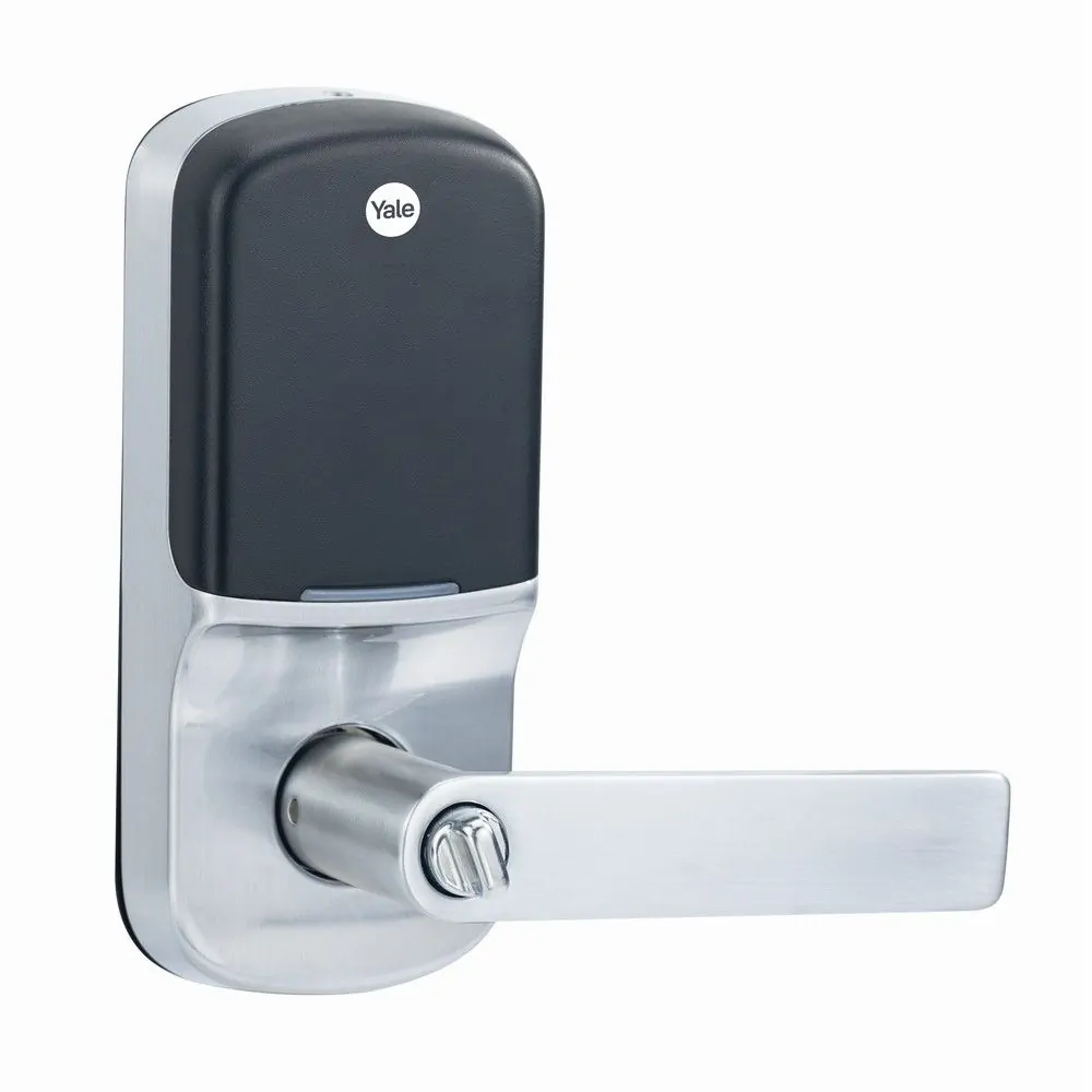 Yale Assure Lever Satin Chrome with Yale Home Module - Image 2