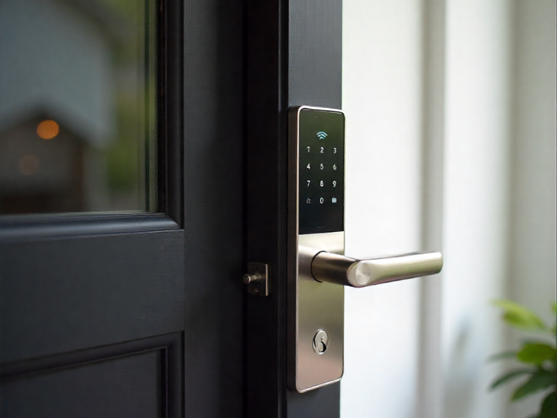 Smart lock safeguarded by digital security measures