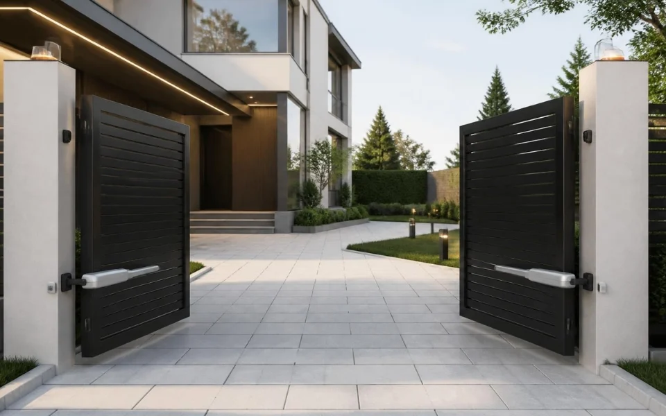 Swing gate balance, motor settings and regular maintenance can help reduce motor strain, improve movement and extend the lifespan of the automation system — (AI-generated image; content provided by Digital Home Systems)