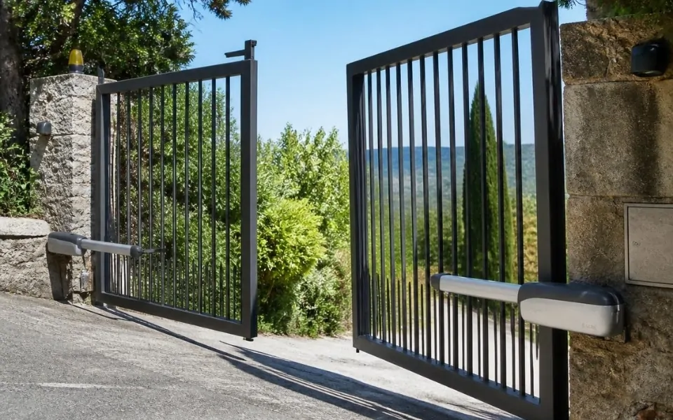 Swing Gate Automation on Uneven Ground Safe Clearance. Correct Geometry. Reliable Performance.