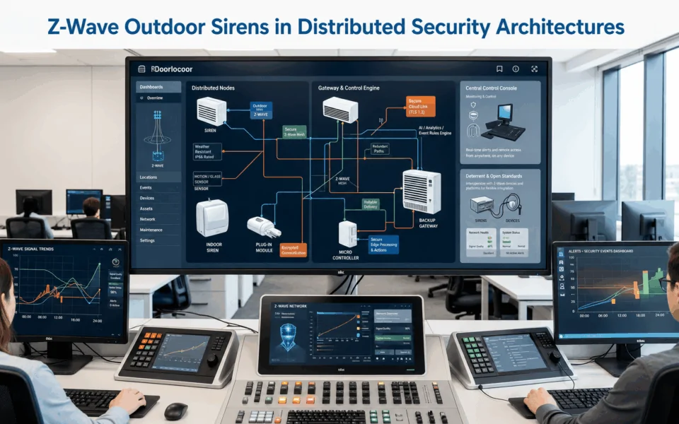 Z-Wave Outdoor Sirens in Distributed Security Systems