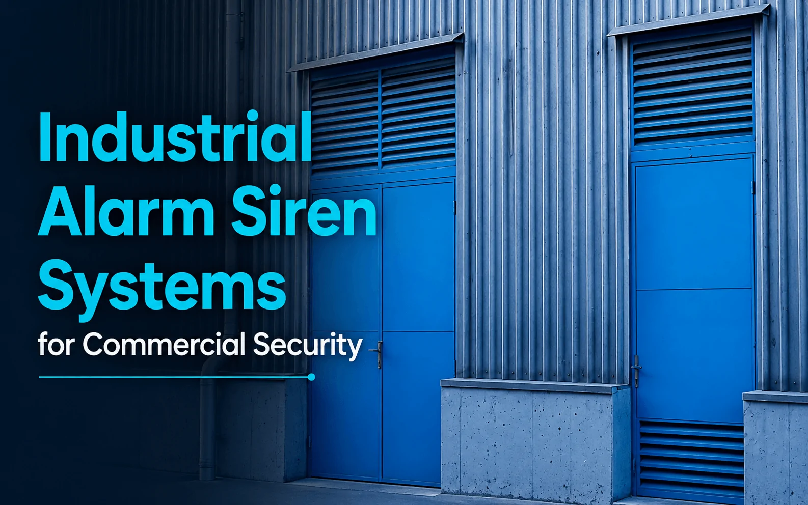 Industrial Alarm Siren Systems for Commercial Security