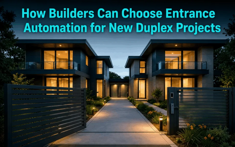 How Builders Can Choose Entrance Automation for New Duplex Projects