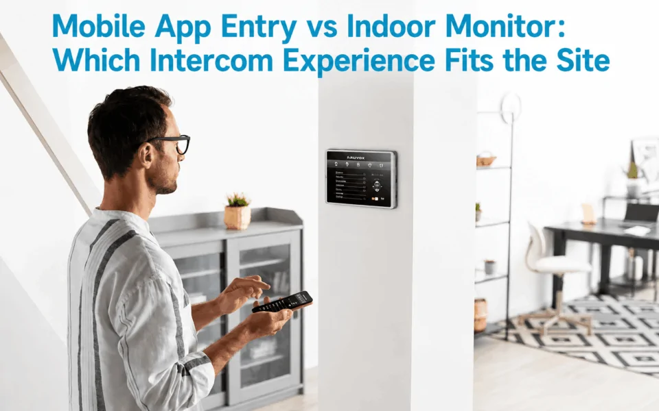 Mobile App Entry vs Indoor Monitor: Which Intercom Experience Fits the Site
