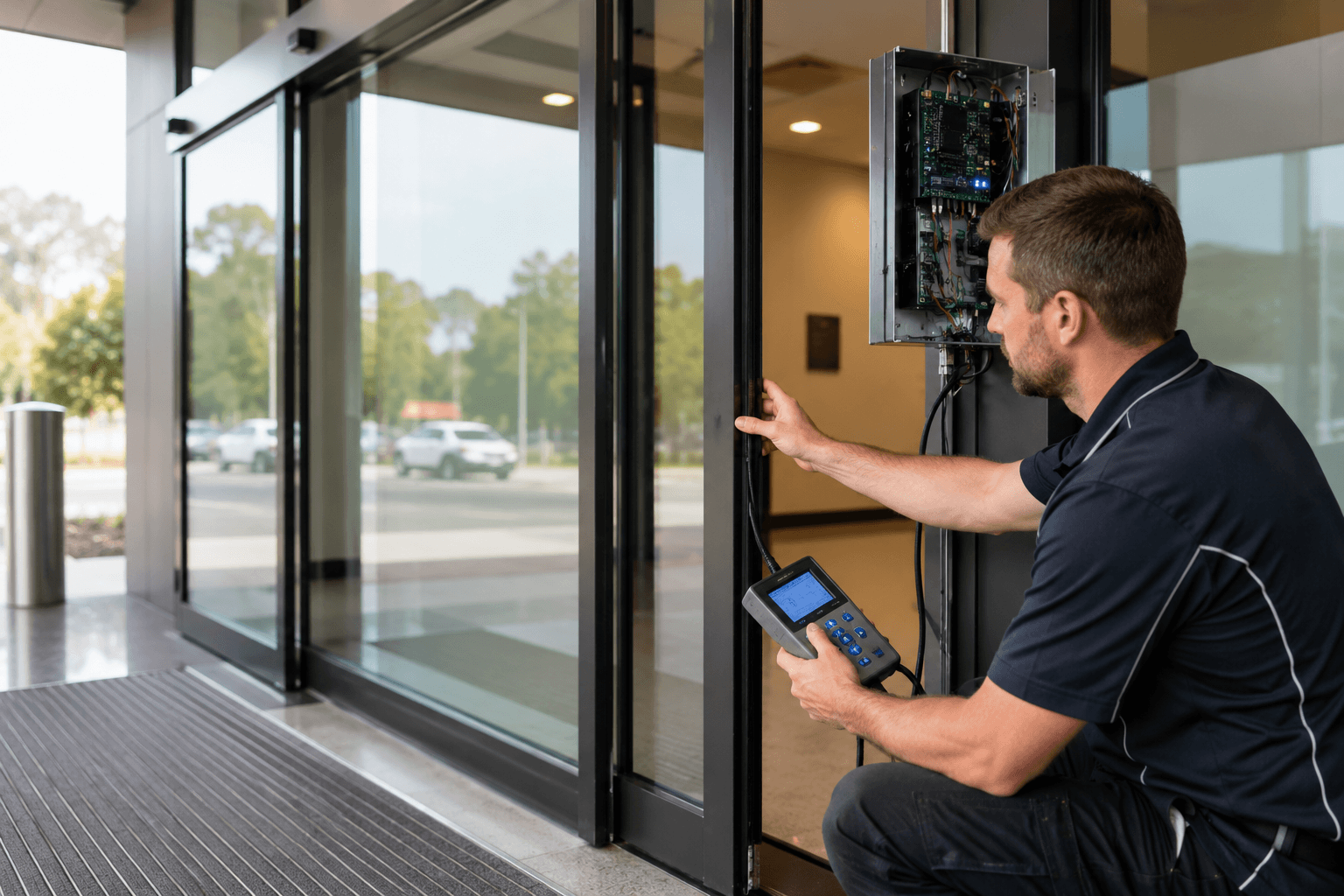 Automatic Door Safety Edge Adjustment for Reliable Anti-Crush Protection