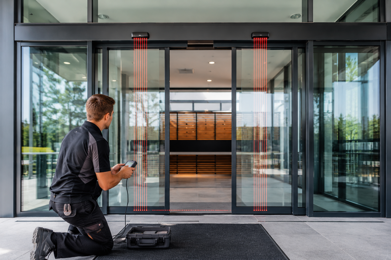 automatic sliding door installation