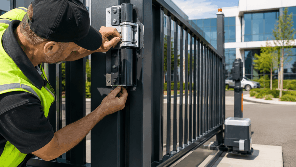 Learn the top warning signs that indicate you need heavy duty gate hinge repair and discover how proactive maintenance can prevent costly commercial gate failures.