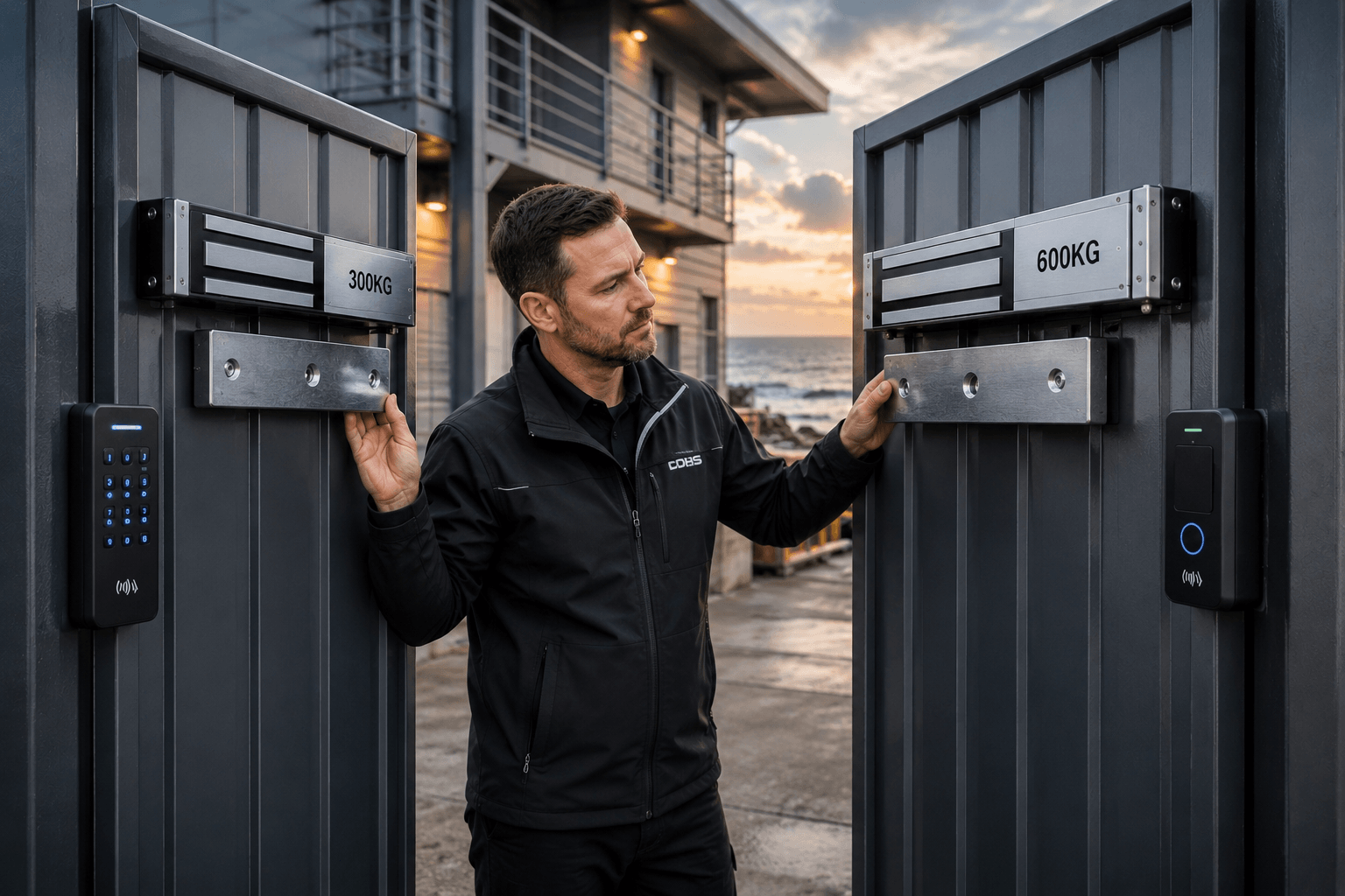Learn how to choose the right magnetic lock holding force by comparing 300kg vs. 600kg maglocks.