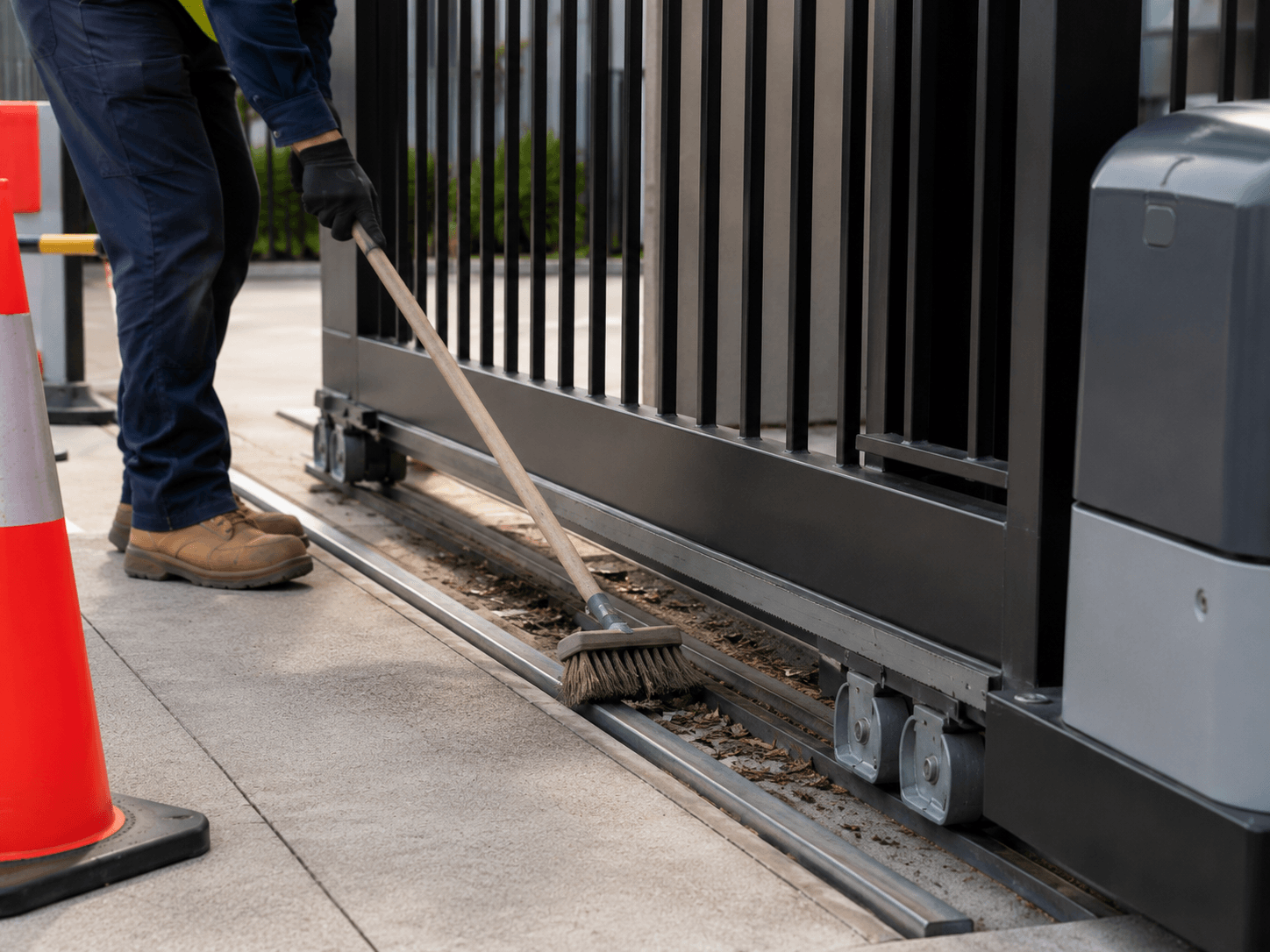 Clean Automatic Gate Track Safely: A Facility Maintenance Guide