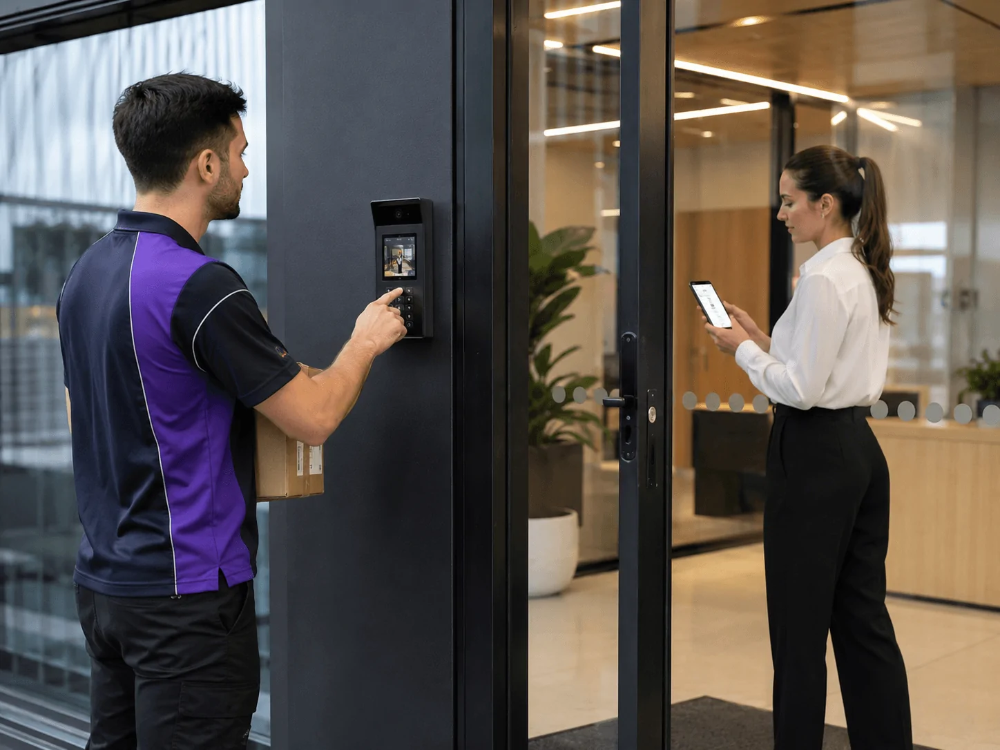 Visitor Management Intercom System: Streamline Commercial Deliveries With App-Based Access