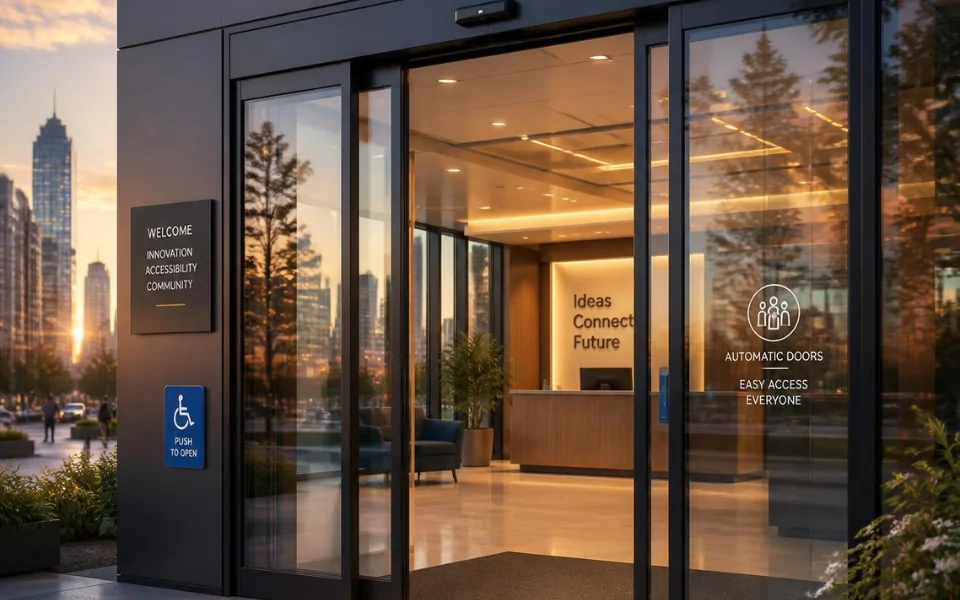 How do automatic doors work? Sensors detect. Controllers decide. Operators move. Safety systems protect.
